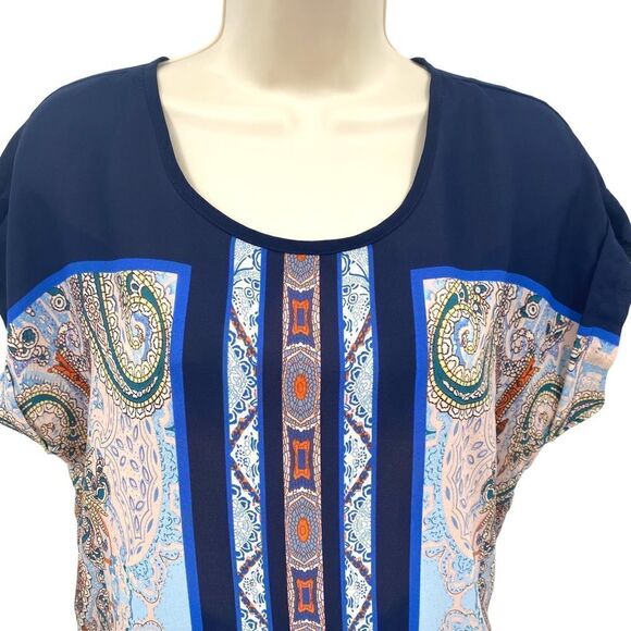Artisan NY Paisley Boho Blouse Size S - Picture 4 of 10